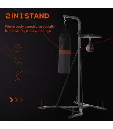 Punchbag & Speedball Boxing Station Frame Freestanding Training Home HOMCOM