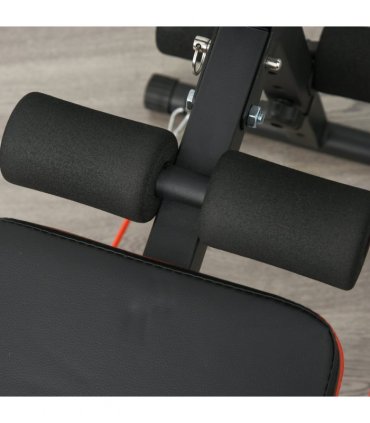 Steel Black Foldable Sit Up Bench Core Workout for Home Gym 137Lx51W x 50-66H cm