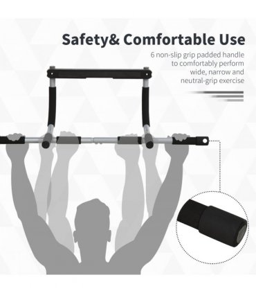 Indoor Fitness Door Horizontal Bar Pull-ups Home Gym Upper Body Workout HOMCOM