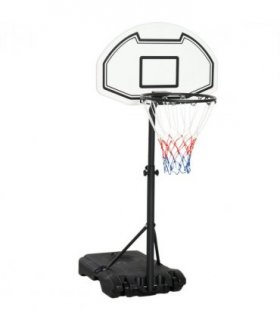 Basketball Stand and  94-123cm Height Adjustable Hoo For Pool Side HOMCOM