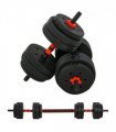 25kg Adjustable 2 IN 1 Barbell Dumbbells Weight Set for Body Fitness HOMCOM