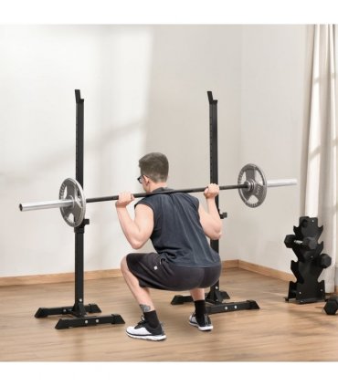 Squat Stand Barbell Spotter Black H46.5cm x W46.5cm x D2.5cm High Quality