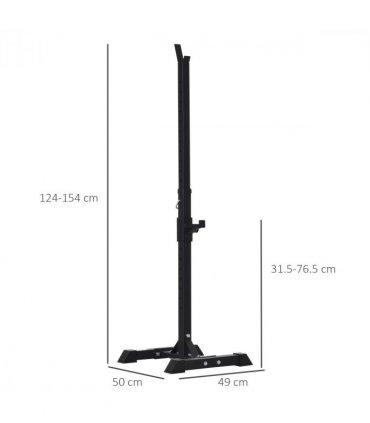 Squat Stand Barbell Spotter Black H46.5cm x W46.5cm x D2.5cm High Quality