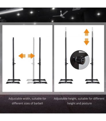 Squat Stand Barbell Spotter Black H46.5cm x W46.5cm x D2.5cm High Quality