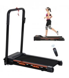 1-6 km/h Folding Motorized Treadmill Walking w/ Remote Stopper Fitness HOMCOM