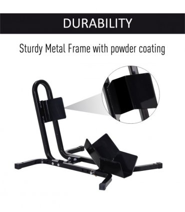 Motorcycle Wheel Chock Metal Motorbike Holder Pre-Drilled Holes HOMCOM