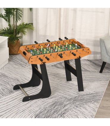Folding Football Gaming Table Mini Foosball Soccer Table, Family Kids HOMCOM