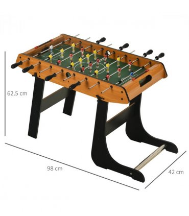 Folding Football Gaming Table Mini Foosball Soccer Table, Family Kids HOMCOM