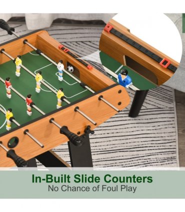 Folding Football Gaming Table Mini Foosball Soccer Table, Family Kids HOMCOM
