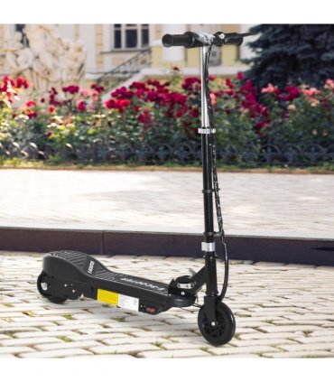 Folding Kids Electric Scooter 7-14 Adjustable Battery Power PU Wheels HOMCOM