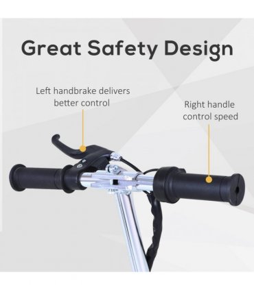 Teen Foldable Electric Scooter Electric Battery 120W w/ Brake Kickstand HOMCOM