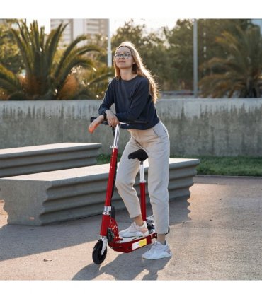 Teen Foldable Electric Scooter Battery 12V 120W w/ Brake Kickstand HOMCOM