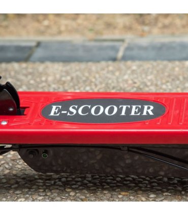 Kids Foldable Electric Powered Scooters 120W Toy w/ Brake Kickstand Red HOMCOM
