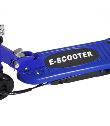 Folding Kids Electric Scooter 7-14 Blue PP Battery Power PU Wheels 74x36x73-91cm