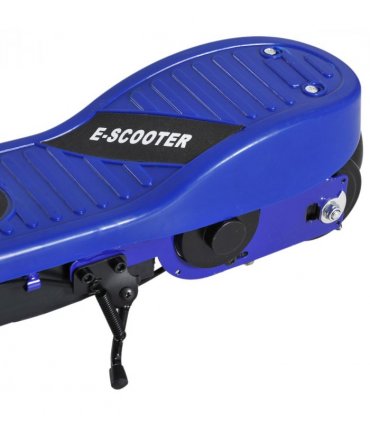 Folding Kids Electric Scooter 7-14 Blue PP Battery Power PU Wheels 74x36x73-91cm