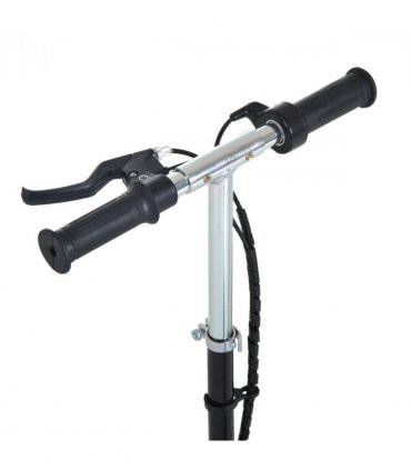Kids Foldable Electric Powered Scooter 120W Toy Brake Kickstand Black HOMCOM