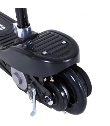Kids Foldable Electric Powered Scooter 120W Toy Brake Kickstand Black HOMCOM