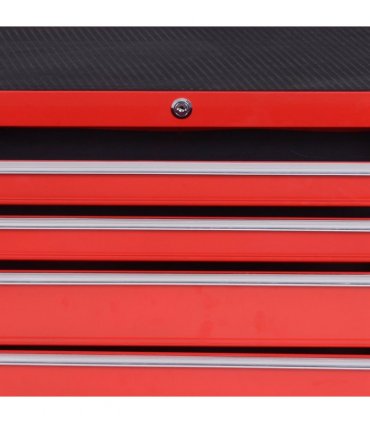 Roller Tool Cabinet Storage Chest Box Garage Workshop 7 Drawers Red Durhand