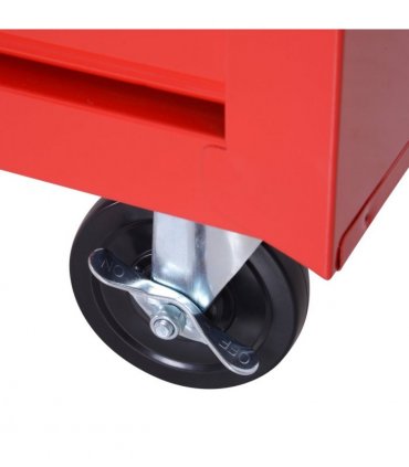 Roller Tool Cabinet Storage Chest Box Garage Workshop 7 Drawers Red Durhand