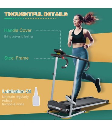 1.25HP Motorised Electric Treadmill Running Machine Fitness Folding HOMCOM