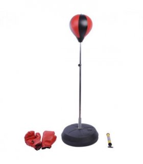 Adjust Kids Training Boxing Punching Ball Bag Boxing Punching w/ Gloves HOMCOM