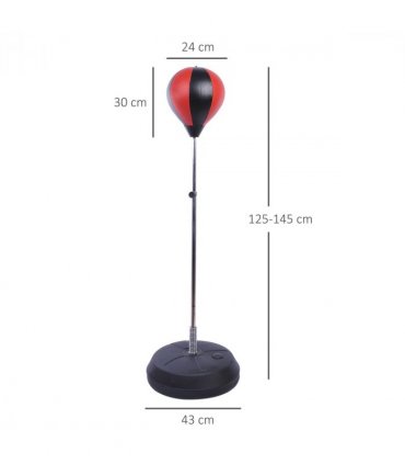 Adjust Kids Training Boxing Punching Ball Bag Boxing Punching w/ Gloves HOMCOM