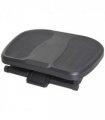 Footrest Adjustable Under-Desk Footrest Height Angle Tilt Anti-Slip Black