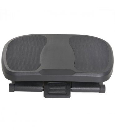 Footrest Adjustable Under-Desk Footrest Height Angle Tilt Anti-Slip Black