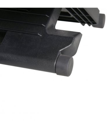 Footrest Adjustable Under-Desk Footrest Height Angle Tilt Anti-Slip Black