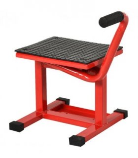 Steel Motorbike Jack Lift Rubber Platform Crank Lift  Repair Table Durhand