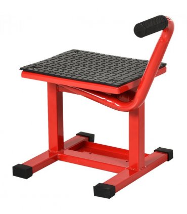 Steel Motorbike Jack Lift Rubber Platform Crank Lift  Repair Table Durhand