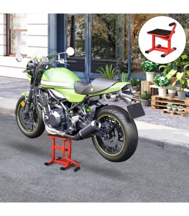 Steel Motorbike Jack Lift Rubber Platform Crank Lift  Repair Table Durhand