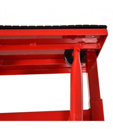 Steel Motorbike Jack Lift Rubber Platform Crank Lift  Repair Table Durhand