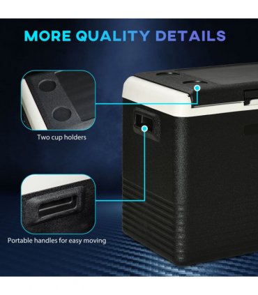 50L Car Refrigerator 12V Portable Freezer for Camping, Driving Outsunny