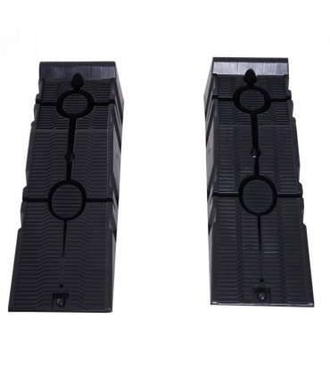 Car Lifting Ramps Plastic Black 66L x 66W x 58Hcm Heavy Duty 2.5 Ton