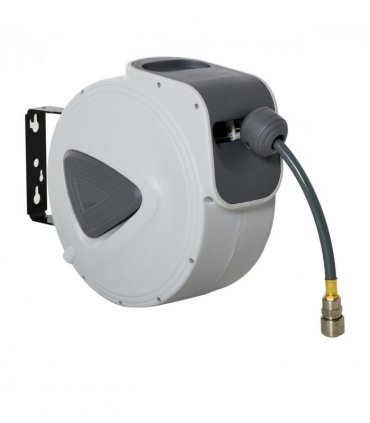 Retractable Air Hose Reel Auto Self-Winding Wall Mount 1/4" 15m힍 Durhand