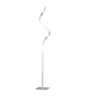 Spiral Floor Lamp for Living Room with 3 Adjustable Brightness, Silver HOMCOM