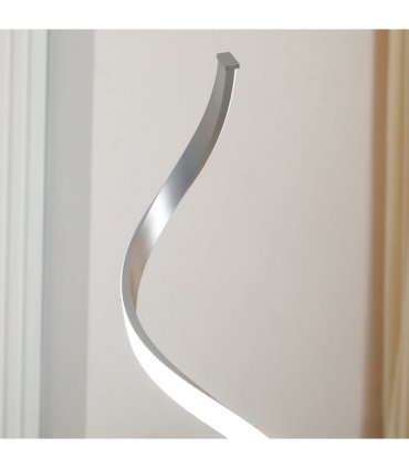Spiral Floor Lamp for Living Room with 3 Adjustable Brightness, Silver HOMCOM
