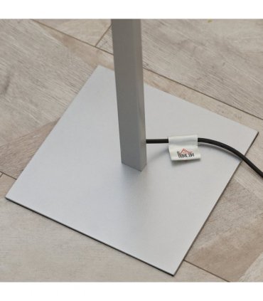 Spiral Floor Lamp for Living Room with 3 Adjustable Brightness, Silver HOMCOM