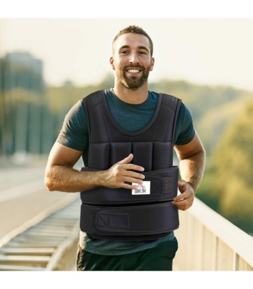 20KGS Adjustable Weight Vest Running Gym Training Weight Loss HOMCOM