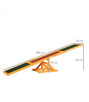 New Pet Seesaw Dog Training Agility Equipment Toy Exercise Playing Pawhut