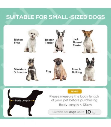 61 cm Elevated Dog Bed Cooling Raised Pet Cot UV Protection Canopy Grey Pawhut