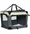 70cm Foldable Pet Carrier w/ Cushion for Mini Dogs and Cats - Grey Pawhut