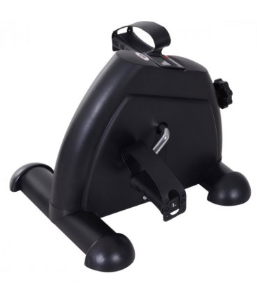 Mini Exercise Bike Portable Pedal Manual Machine Indoor Fitness Black HOMCOM