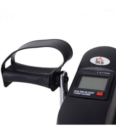 Mini Exercise Bike Portable Pedal Manual Machine Indoor Fitness Black HOMCOM