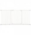 Adjustable Safety Gate 3 Extensions and Four Adjustable Screws, White Pawhut