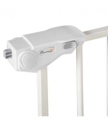 Adjustable Safety Gate 3 Extensions and Four Adjustable Screws, White Pawhut