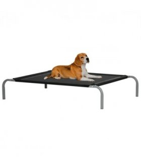 Cooling Pet Bed Elevated Dog Bed with Non-slip Pads for Large Dogs Pawhut