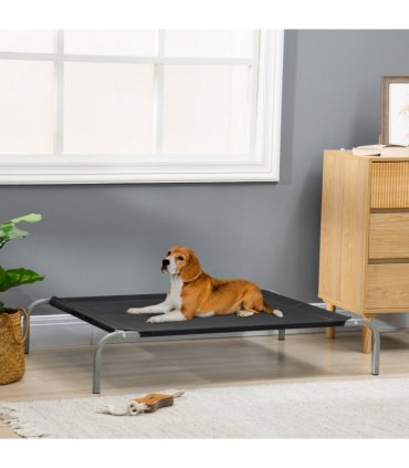 Cooling Pet Bed Elevated Dog Bed with Non-slip Pads for Large Dogs Pawhut