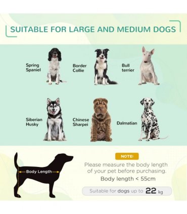Cooling Pet Bed Elevated Dog Bed with Non-slip Pads for Large Dogs Pawhut